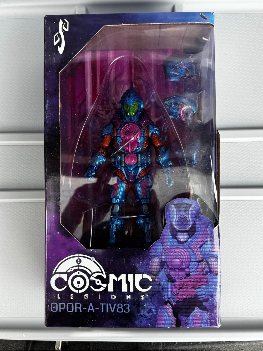 Cosmic Legions Opor-A-Tiv83 Blue & Purple Action Figure